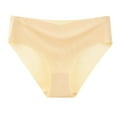 thumbnail image 2 of Silk Panties for Women Sexy Thin Breathable Low Rise Hipster Underwear Ladies Basic Smoothing Solid Color Stretchy High-Cut No Show Workout Briefs, 2 of 2