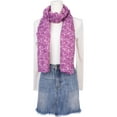 thumbnail image 2 of INSPIRE CHIC Women's Floral Printed Long Scarf, Lightweight Soft Sheer Head Wrap Shawl Scarves for All Season 70.9x27.6" Purple, 2 of 6