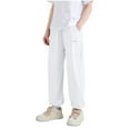 thumbnail image 1 of Odeerbi 3-15 Años Niños Niñas Pantalones Deportivos Workout Athletic Sports Jogger Pantalones Verano Protección Solar Outdoor Casual Joggers, 1 of 4