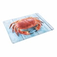 thumbnail image 2 of SUNENAT Brown Crab on Blue Wooden Table Doormat Non-Slip Indoor And Outdoor Door Mat, Entrance Rug Floor Mats Rubber Backing, Large 30"(L) x 18"(W), 2 of 5