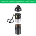 thumbnail image 5 of Uxcell 1/8IP Thread Screw Pull Switch Bulb Holder E26 E27 Lamp Socket Black 2 Pack, 5 of 5