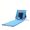 Blue, variant on Tcbosik Portable Folding Beach Chair, Lightweight Lounge Chair with Cooler Pocket, Outdoor Rest Mat for Camping Poolside Lawn Garden, Blue