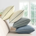 thumbnail image 4 of NOSTHEART Velvet Throw Pillow Covers 18" x 18" Set of 4 Decorative Velour Pillowcases Soft Cushion Covers for Sofa Car Home Decor (Neutral), 4 of 6
