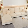 thumbnail image 4 of Guanhe Sofa Cover, Wear-Resistant Stretch Couch Cushion Slipcovers Replacement Universal Anti-Slip Sofa Covers for Living Room(Beige,M), 4 of 9