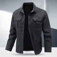 thumbnail image 2 of Men's Casual Stretchable Long Sleeve Button Up Shirt for Outdoor Hiking Daily Wear Comfortable Breathable Solid Color Big Size Mens Summer Lightweight Pullover Tee Shirts, 2 of 4