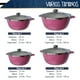 thumbnail image 2 of Batería de Cocina RD Royal Cook Rosa Granito/tapa cristal 10 piezas, 2 of 5