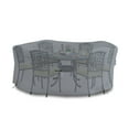 thumbnail image 3 of COVERS&ALL Round Dining Table Set Cover, Made of 12 Oz Waterproof & UV-Resistant Cover Max Fabric, Suitable for Indoors/Outdoors (60”, Gray), 3 of 6