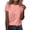 Orange, variant on Trendfront Womens Summer Crew Neck Short Sleeve Tops Classic Stripe Pattern Tees Printed Casual Everyday Fashion Wear T-Shirts