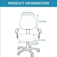 thumbnail image 3 of Elastic Office Chair Cover Print Split Computer Armchair Spandex Dust-Proof Seat Covers Stretch Slipcover Living Room, 3 of 10