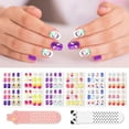 thumbnail image 2 of Aliver Kids Fake Nail 144 Count,Press on Nail Kit,Gift for Children Little Girls,Safe and Odorless,Artificial Nail Fun,Ocean, 2 of 9