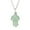 Green, variant on LYMAYTER Pendant Necklace Faux Crystal MUS-CYYLhroom Pendant Necklace - Handmade Wire Wrap, Cute Little MUS-CYYLhroom, Jewelry Gift