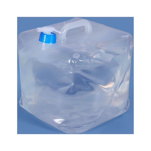 JingChun Collapsible Water Container with Spigot, BPA Free Storage Jug Canteen for Outdoor Camping Hiking & Emergency Survival Kit, Foldable Portable