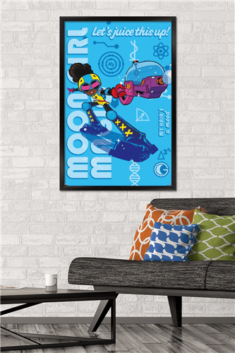 Marvel's Moon Girl & Devil Dinosaur - More Juice Wall Poster, 22.375" x 34" Framed