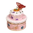 thumbnail image 3 of Dualoai Cake Figurine Ornament Decorative with Lid Jewelry Box for Necklace Daughter Pink, 3 of 9