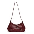 thumbnail image 1 of Axila Hobo Bolso Hombro Pequeño para Mujeres Hebilla Cuero Y2k, 1 of 9
