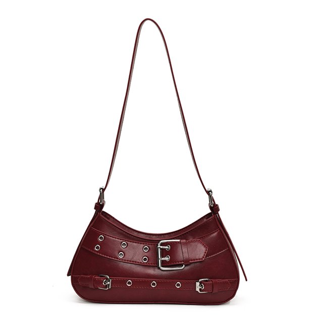 Axila Hobo Bolso Hombro Pequeño para Mujeres Hebilla Cuero Y2k