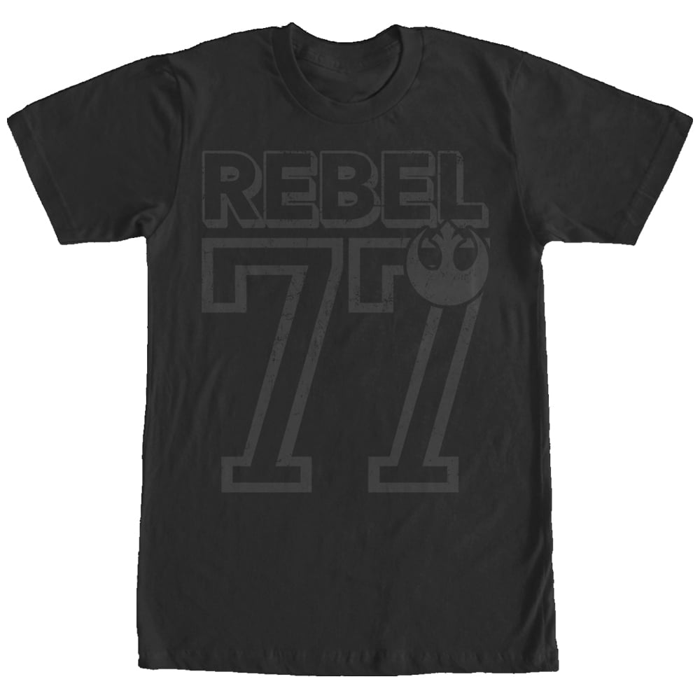 Men's Star Wars Rebel 77 Graphic Tee Black Large