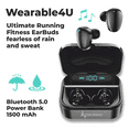 thumbnail image 2 of Garmin Forerunner 265 Music GPS Running Smartwatch, Black with AMOLED 1.3 in Touchscreen Display with Wearable4U Black EarBuds Bundle, 2 of 6