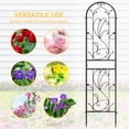 thumbnail image 3 of Uforic 2 Pack Metal Garden Trellises, 87x20in Black Rustproof Trellis for Climbing Plants,Vegetables,Flowers,Large Decorative Outdoor Trellis Fencing, 3 of 8