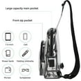 thumbnail image 2 of Clear Bag Stadium Approve Crossbody Bag Backpacks Purse Pack Simple Chest Bag Sling Bag for Stadium Event Concert, 2 of 2