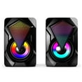 thumbnail image 3 of axGear Ordinateur Haut-Parleurs 3,5 mm LED/contrôle du Volume Alimenté par USB pour Portable, 3 of 8