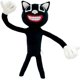 thumbnail image 1 of Dr.STONE Cabeza de sirena de peluche, extremidades, juguete de peluche movible, anime, gato negro y perro, muñeca de silbato hombre, muñeca divertida, juguetes de peluche para el hogar, fiesta,5 Xishao Juguetes, 1 of 2