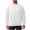 White, variant on Kovlvoll Men's Plus Size Crewneck Sweatshirts Long Sleeve Tops Loose Casual Workout Oversized Pullover Sweatshirt