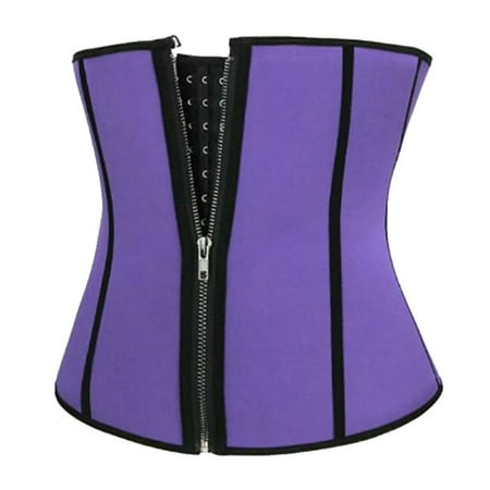 

dmqupv Bust Fix Zipper Underwear Waist Body Girdle Adjust Abdomen Shaping Corset Women Corset Shapeware Waist Neoprene Purple X-Large