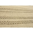 thumbnail image 4 of Unique Loom Lines Indoor/Outdoor Border Rug Beige/Brown 7' 10" x 11' 4" Rectangle Border Contemporary Perfect For Patio Deck Garage Entryway, 4 of 7