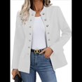 thumbnail image 1 of Conjunto de Chaqueta Informal de Negocios de Larga y Corte Entallado para Mujer, con Doble Botonadura y Abertura Frontal, para Otoño. XL, 1 of 7