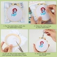 thumbnail image 2 of 6 Patterns Embroidery Kit for Beginners Cross Stitch Kits for Children DIY Craft, 2 of 7