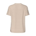 thumbnail image 2 of Daiia Brown Gingham Mens Baseball Jersey Button Down Shirts Short Sleeve Sports Uniforms-XX-Large, 2 of 9