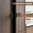 thumbnail image 6 of Gianna 71 inch Wooden Storage Cabinet, Freestanding Cupboard, 4-Tier Home Organizer for Kitchen, Living Room, Bedroom，Brown, 6 of 7