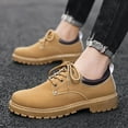 thumbnail image 6 of FLTHDD Men‘s Solid Colour Low Top Boots  Comfy Non Slip Lace Up Durable Business Style Formal Shoes For Men‘s Outdoor Activities Gift, 6 of 6