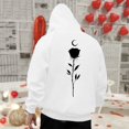 thumbnail image 2 of Oversized Men Women Hoodies Sweatshirts Valentine's Day Rose Print Long Sleeve Unisex Fashion Boyfriend Girlfriend Sweatshirts, 2 of 4