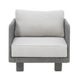 thumbnail image 3 of Cancun Aluminum Sofa Set with Dark Gray Rope in Silver Cushion, 3 of 8