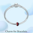 thumbnail image 3 of 925 Sterling Silver Charm for Bracelets Dragon Icon Dual Murano Glass Women Bracelet Charm, 3 of 5