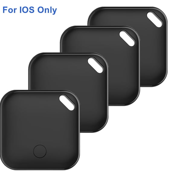 Bluetooth Tracker, Smart Air Tracker Tags,Key Finder and Item Locator Compatible with Apple Find My (iOS Only),Wireless Smart Tracker Tag for Keys/Luggage/Wallet,4-Pack,Black