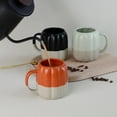 thumbnail image 5 of Yst Creative Pumpkin Ceramic Mug, Classic Stylish Design With Unique Pumpkin-Shaped Curves, Perfect For Daily Coffee And Tea To Relieve Busy Work Fatigue, 5 of 5