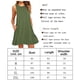 thumbnail image 3 of Vestido informal de verano para mujer, camiseta, vestido playero plisado liso, 3 of 5