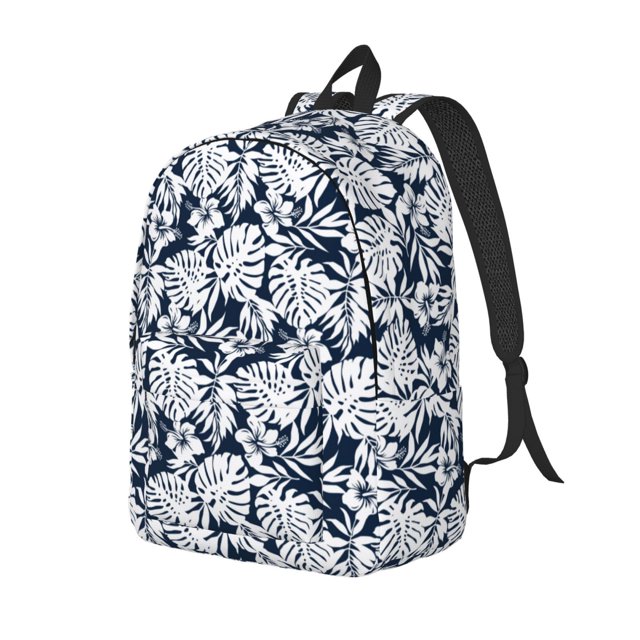 Easygdp Hawaiian Style Mochila de Lona Resistente para Laptop, Compatible con Laptops de 15 a 17 pulgadas, Ideal para Escuela, Trabajo y Viajes-Medium