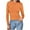 Orange, variant on VerPetridure Womens Long Sleeve Stretch Crewneck Ribbed T-Shirt Fitted Casual Basic Tops Slim Fit Tops Winter Warm Undershirts