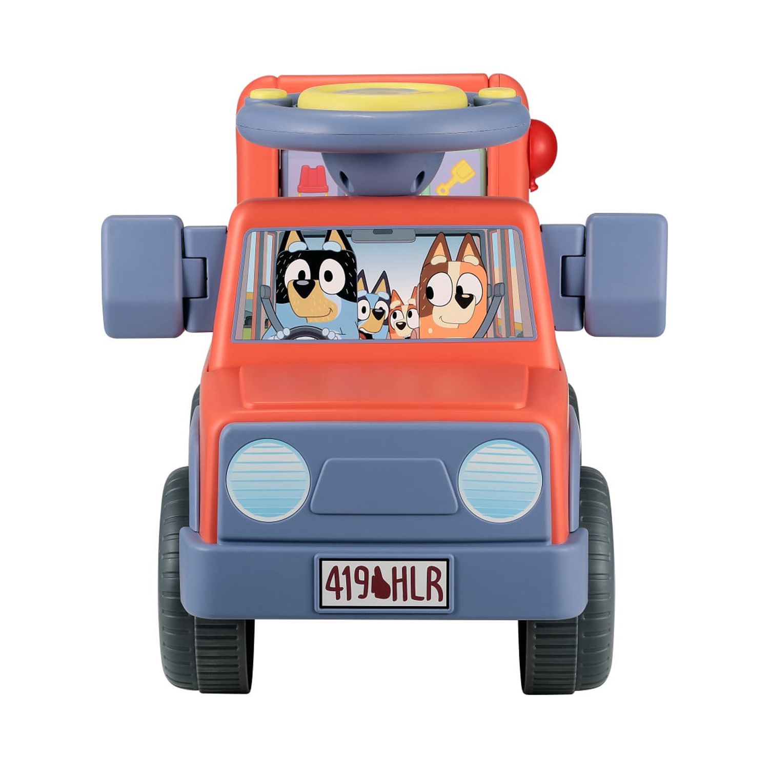 Bluey Interactive Ride-On Push Car for Toddlers, Orange photo 8