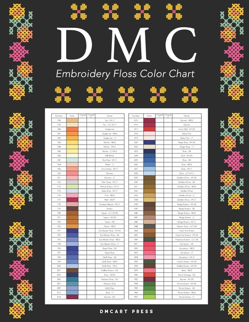 Dmc Floss Color Chart Excel