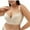 Beige, variant on ktowifly Plus Size Bras for Women Casual Comfortable Adjustable Spaghetti Straps Solid Color Bralette