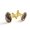 Color 5, variant on Men's Classic Stainless Steel, Sunflower Donkey Cufflinks Business Wedding Shirts, Golden