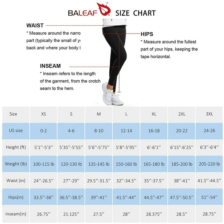 BALEAF Women's Fleece Lined Water Resistant Legging High Waisted