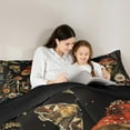 thumbnail image 5 of Manfei Natural Plant Mushroom 7-Piece Bedding Comforter Set,Country Floral Daisy King Bedding Sets,Red White Black Bed Sheets For Boys Kids,Breathable Home Decor Reversible, 5 of 9