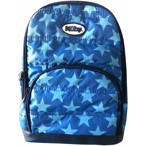 Nuby Quilted Backpack Harness, Navy Stars