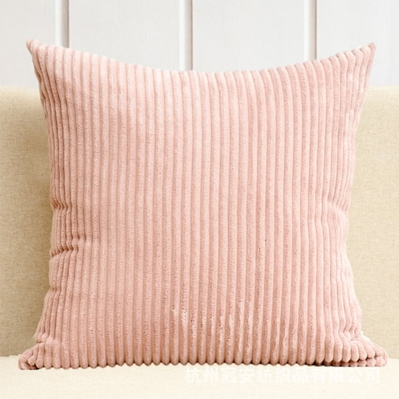 KCEHTA Throw Pillow Covers, Decorative Pillow Covers, Corduroy Striped Square Pillowcases Couch Pillow Covers for Sofa Couch Bed Chair Car Office Farmhouse Home Decor